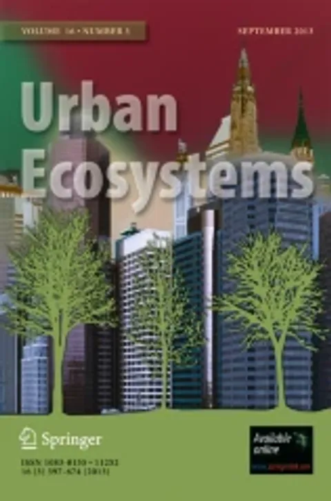 Journal cover for Urban Ecosystems